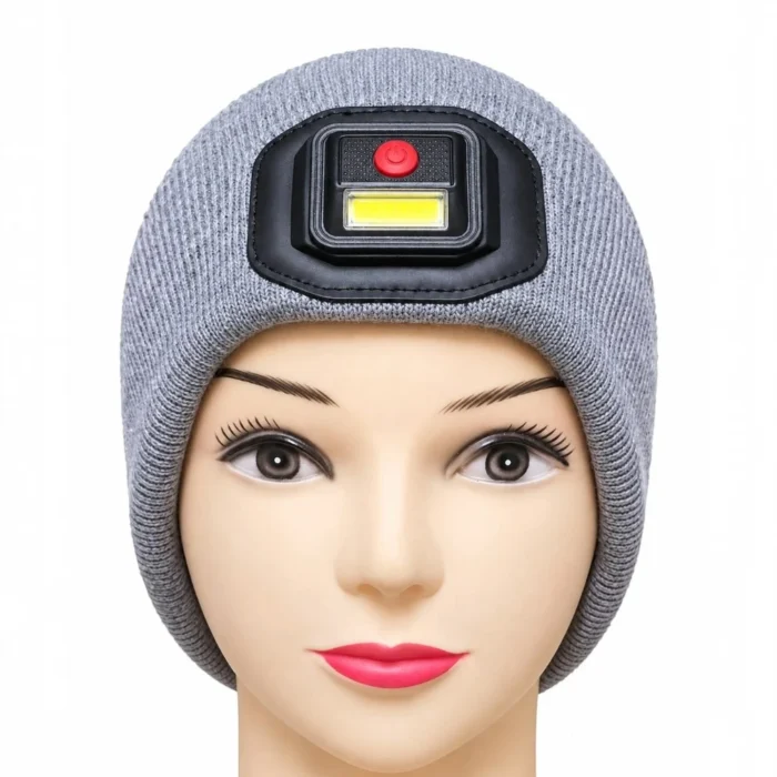 Bonnet LED Avec Lampe Frontale Rechargeable