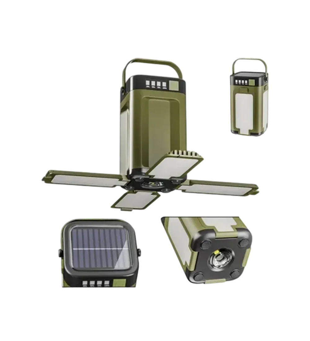 Lampe Portable de Survie et Camping à Charge Solaire