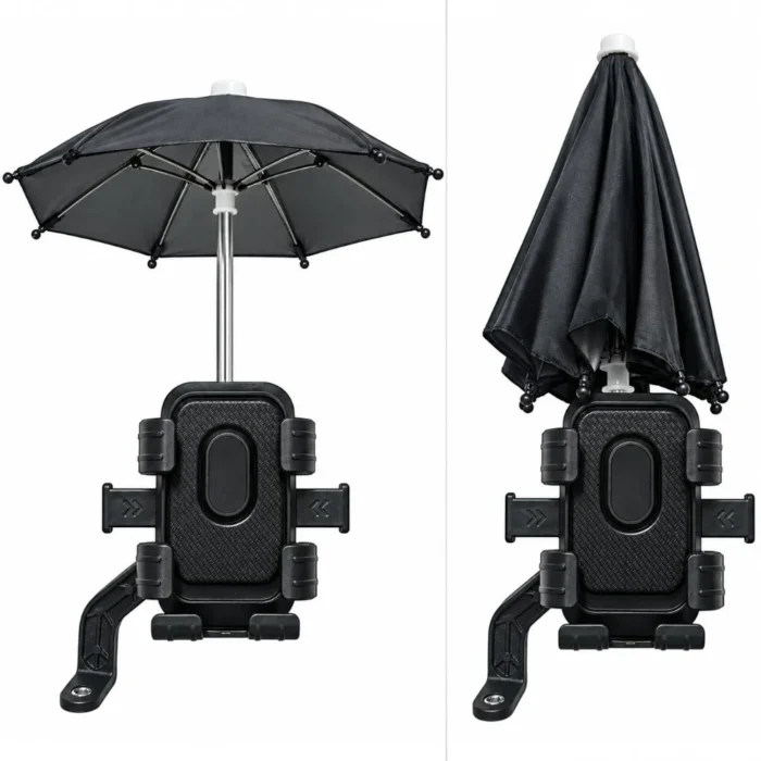 Support De Téléphone Pour Moto Et Vélo Avec Parapluie